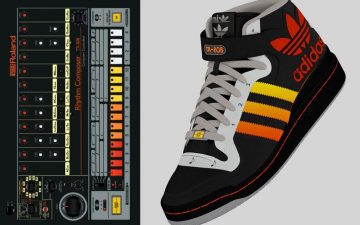 TR-808をモチーフにしたアディダスのスニーカー。なんと驚きの機能も搭載